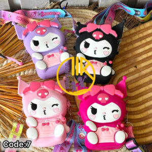 کیف سیلیکونی دخترانه طرح کرومی